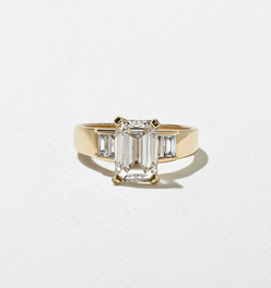 Nova Emerald-cut with Baguette Diamonds