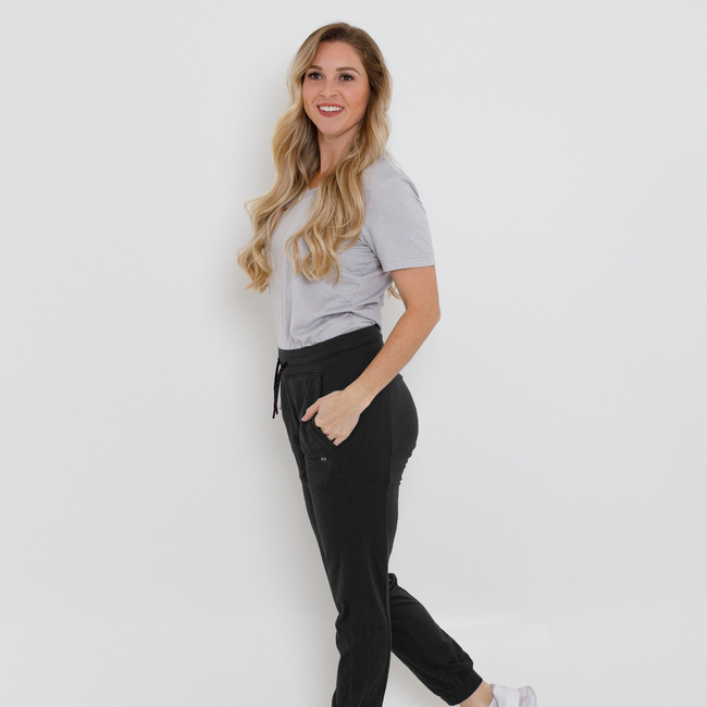 Women's Performance Jogger - Black Heather-gallery-44902684426465