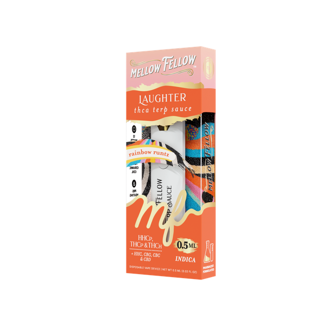 Laughter Blend 0.5ml Terp Sauce Disposable Vape - Rainbow Runtz (Indica)-gallery-38057781166286