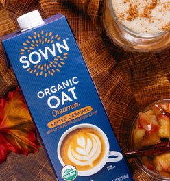 SOWN Salted Caramel Organic Oat Creamer