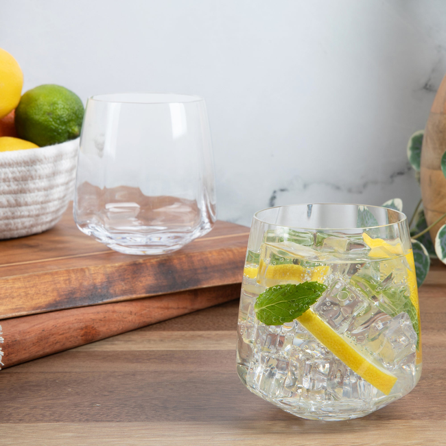 Café Short Glass Tumbler (4-Piece Set)-gallery-53737638166900