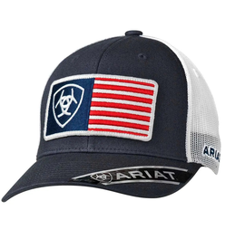 ARIAT USA Flag Patch (Navy/White) - Trucker Cap