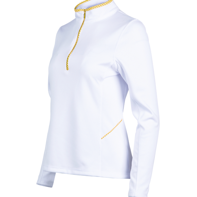 Love All Tennis Women's Tracy 1/4 Zip Jacket Resort Gingham-gallery-68107086495825