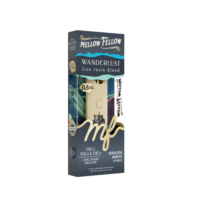 Wanderlust Blend 0.5ml Live Resin Disposable Vape - Khalifa Mints (Hybrid)-gallery-38017584693454