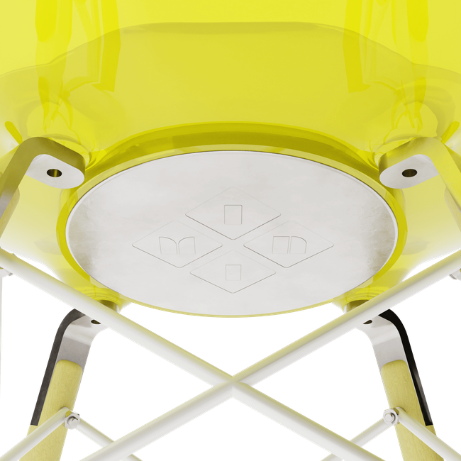 Clear Yellow MicroShell Chair™-gallery-47786856153374