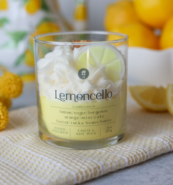 Lemoncello Scented Soy & Coco Wax Dessert Candle
