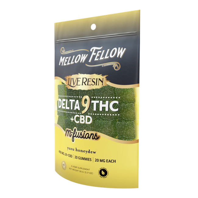 Delta 9 Live Resin Edibles 400mg - Yuzu Honeydew-gallery-37327661596878