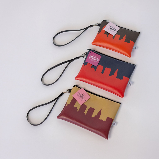 Baseball Ballpark Skyline Game Day Wristlet-gallery-33786569654342