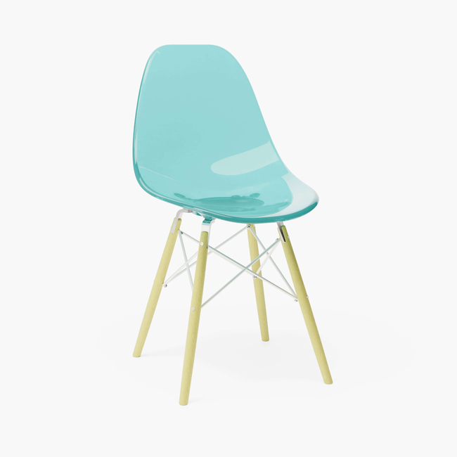 Clear Seafoam MicroShell Chair™-gallery-59855212740894