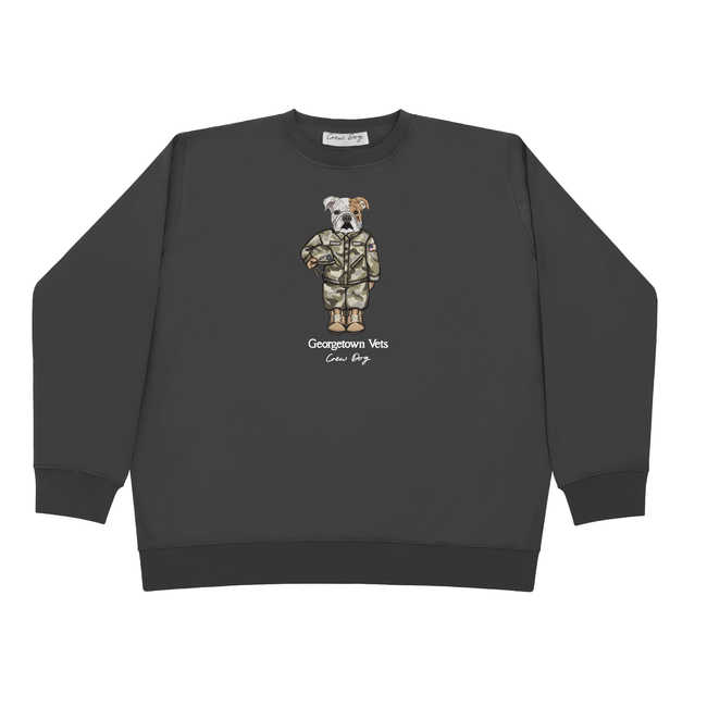 Georgetown Veterans Embroidered Crewneck-gallery-54076348760381
