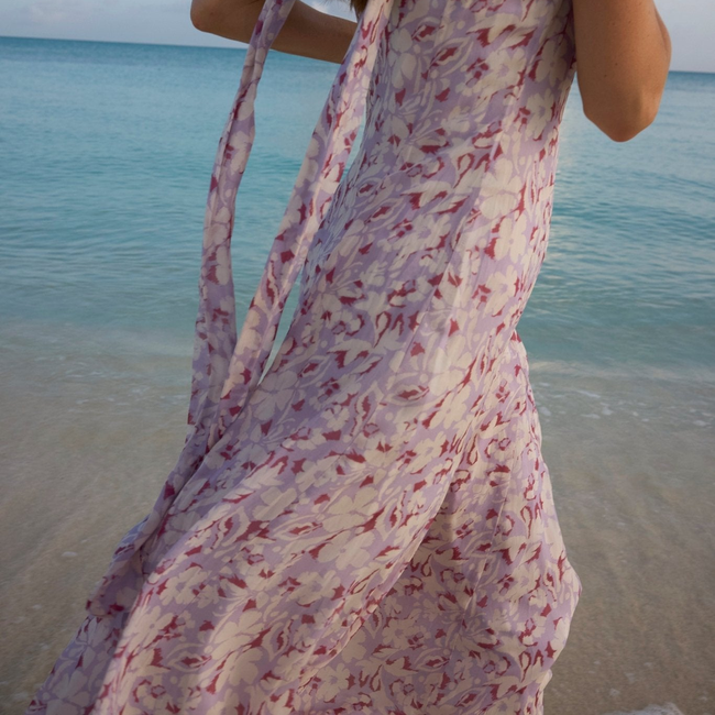 Rivi Neck Scarf Maxi Dress-gallery-56747388240189