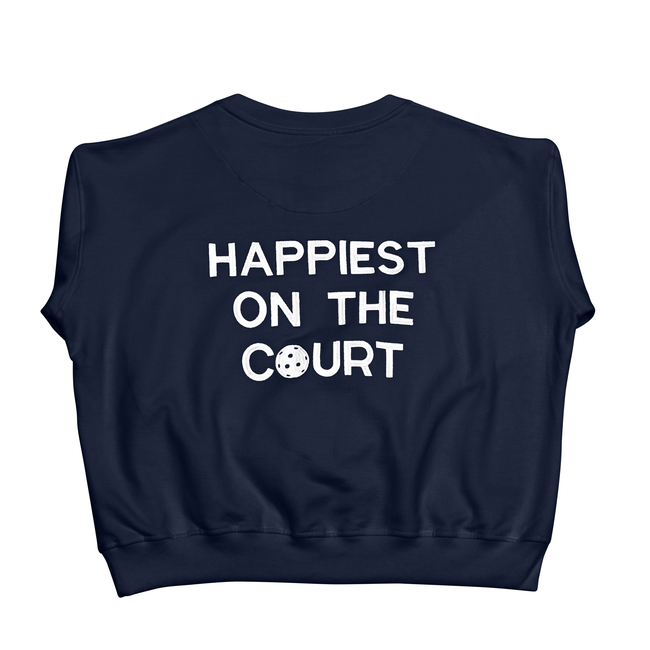Happiest on the Court™ pickleball sweatshirt-gallery-38050018361504
