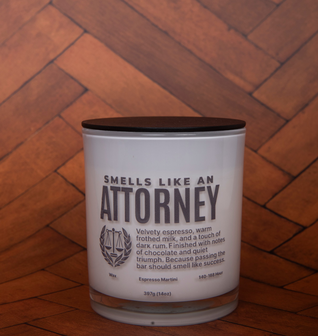Smells Like an Attorney Candle
