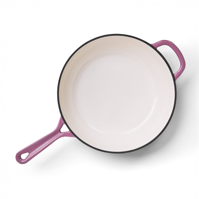 Chef Joe Sasto's Exclusive Enameled Cast Iron Chef's Pan | 6.2QT/5.9L-gallery-54348788531572