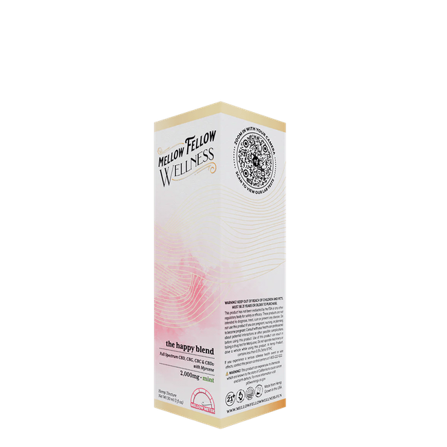 The Happy Blend CBD Tincture - 2000mg - Mint-gallery-37327690793166
