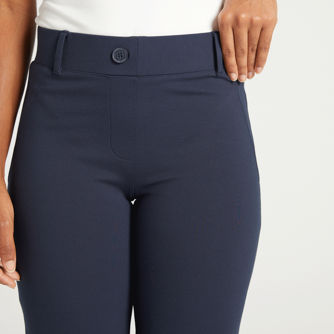 Classic Dress Pant Yoga Pant | Straight (Navy)-gallery-41956158374140