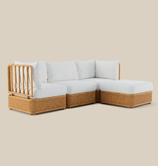 Natura Sectional - Four Seat L-Shape - Pearl