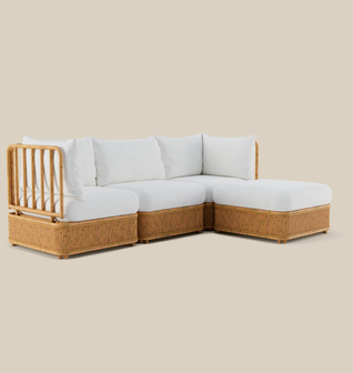 Natura Sectional - Four Seat L-Shape - Pearl