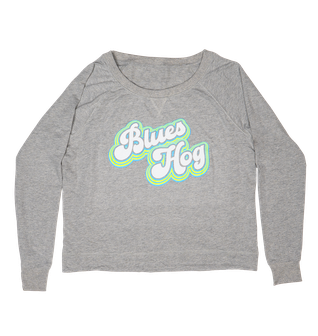 Blues Hog Outline Long Sleeve Crewneck