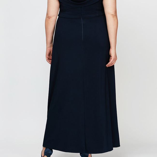 Plus Celeste A-Line Matte Jersey Dress-gallery-42510628520192