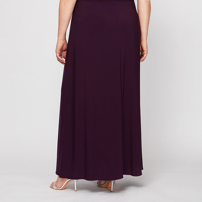 Plus Celeste A-Line Matte Jersey Dress-gallery-42510628618496