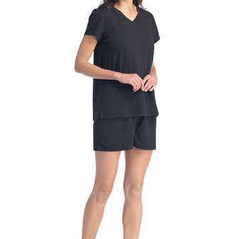 Women's EcoFabric™ Pajama Set with Gift Box- Relaxed Tee and Boxer Short