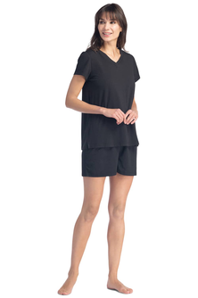 Women's EcoFabric™ Pajama Set with Gift Box- Relaxed Tee and Boxer Short