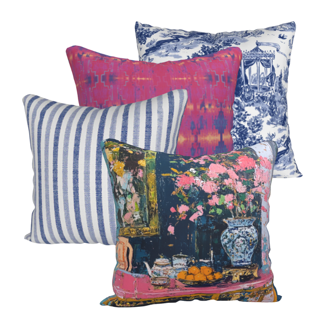 Tea & Tangerines – Luxury Outdoor Pillow by SmithHönig-gallery-33168629071985