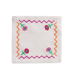 Tropical ZigZag Cocktail Napkin (Set of 4)