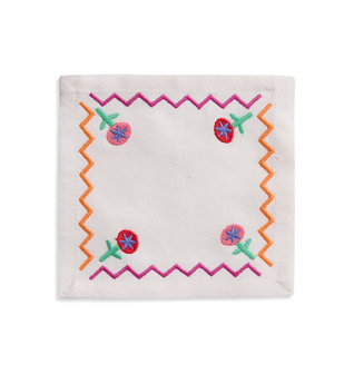 Tropical ZigZag Cocktail Napkin (Set of 4)
