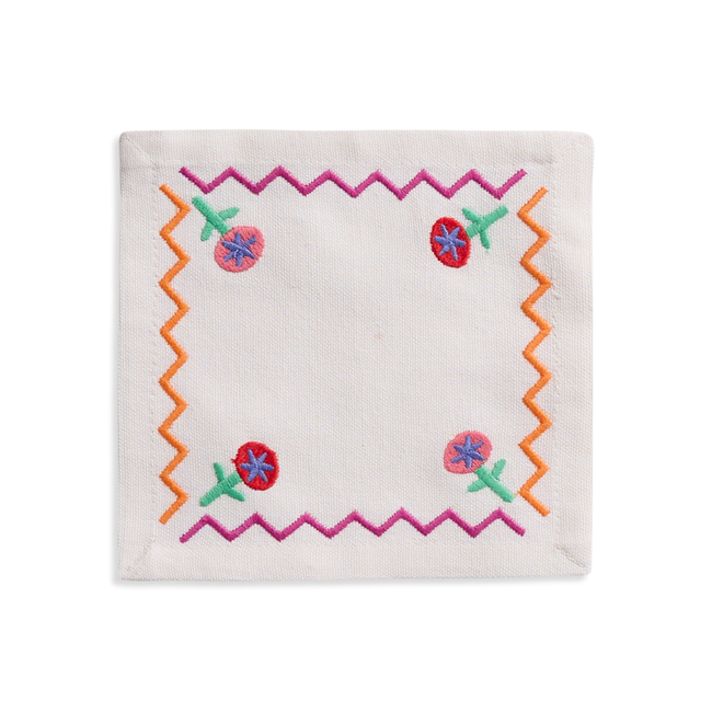 Tropical ZigZag Cocktail Napkin (Set of 4)-gallery-47764173291801