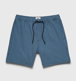 Jimmy 6.5" Gingham Volley - Blue