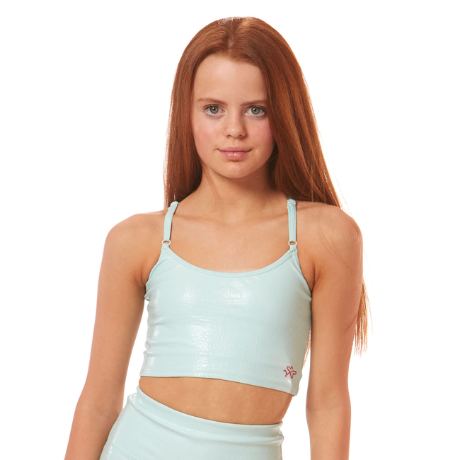 Vitality Crop Top - Sky Blue Crocodile-gallery-0