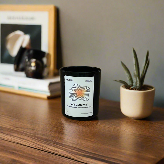 Welcome—Scented Coconut Wax Candle, 7oz-gallery-52644513579282