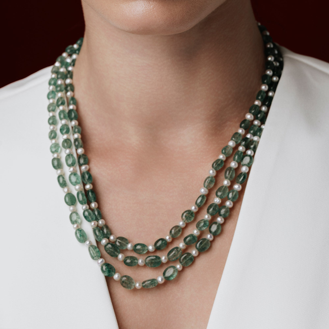 Zamrud Saaz Necklace-gallery-35884925681721