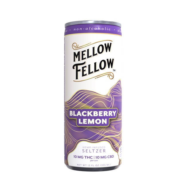 Delta 9 THC + CBD Seltzer Beverage 20MG - Blackberry Lemon-gallery-38138917912782