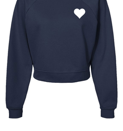 Love All Womens Heart Pullover Fleece Sweatshirt