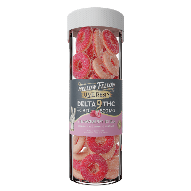 Delta 9 Live Resin Strawberry Rings-gallery-37327701508302