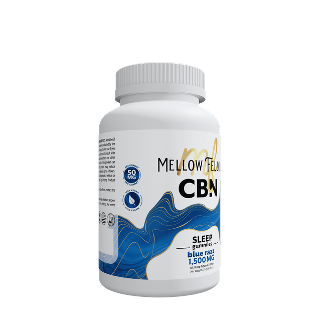 Sleep CBN Gummies - 1500mg - Blue Razz-gallery-37564431139022