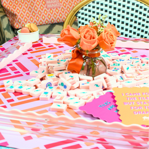 MAHJONG MAT | Brightside | 33" x 33"-gallery-51307936809271