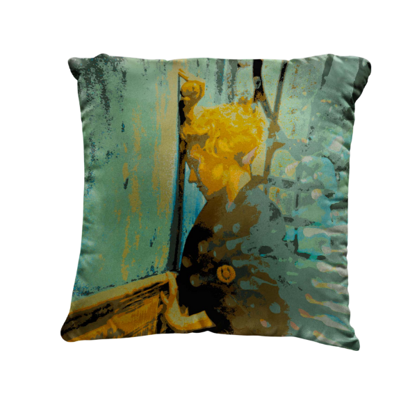 Woman's Portrait Luxury Pillow - Fallen Angel-gallery-30599062618225