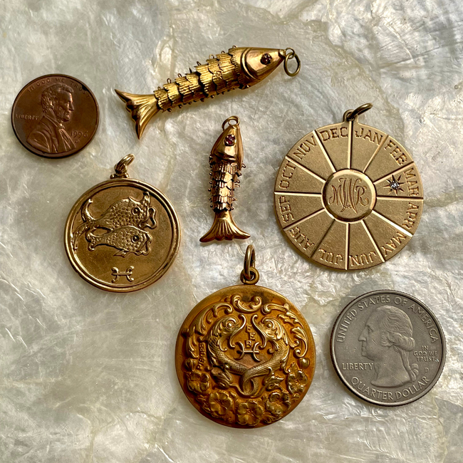 Vintage Tiffany 14K Diamond Calendar Charm-gallery-45118049091899