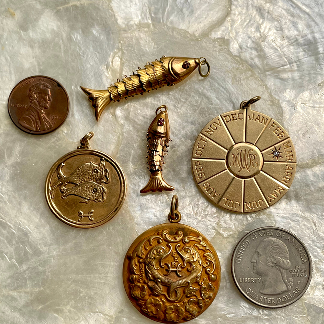 Vintage Tiffany 14K Diamond Calendar Charm-gallery-45118049091899