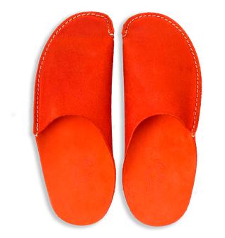 Orange CP Slippers Minimalist