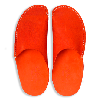 Orange CP Slippers Minimalist