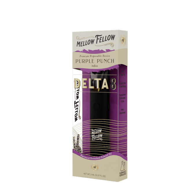 Delta 8 Premium 2ML Disposable Vape - Purple Punch (Indica)-gallery-37327681192142