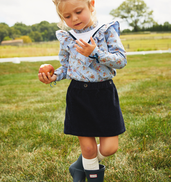 Corduroy Suspender Skirt