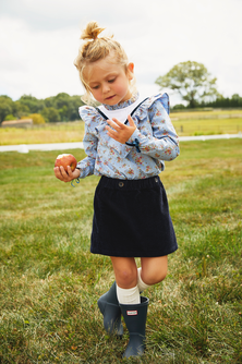 Corduroy Suspender Skirt