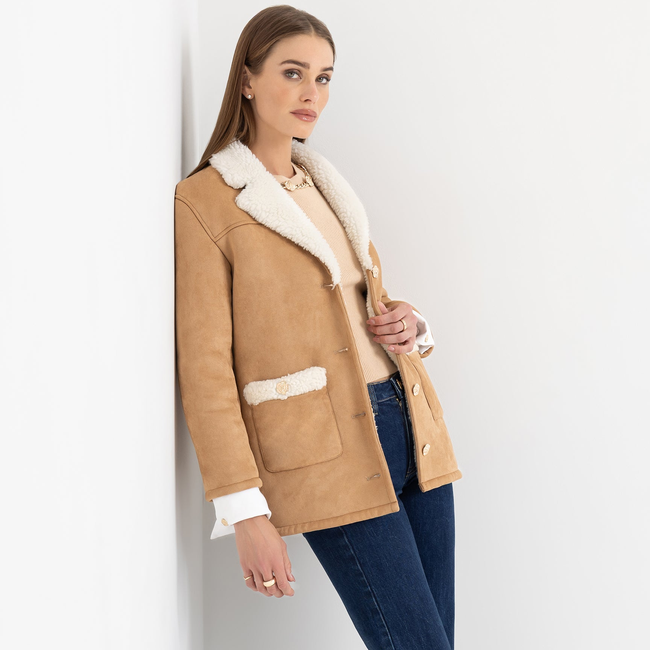 Luvia Faux Shearling Jacket-gallery-44965012340986