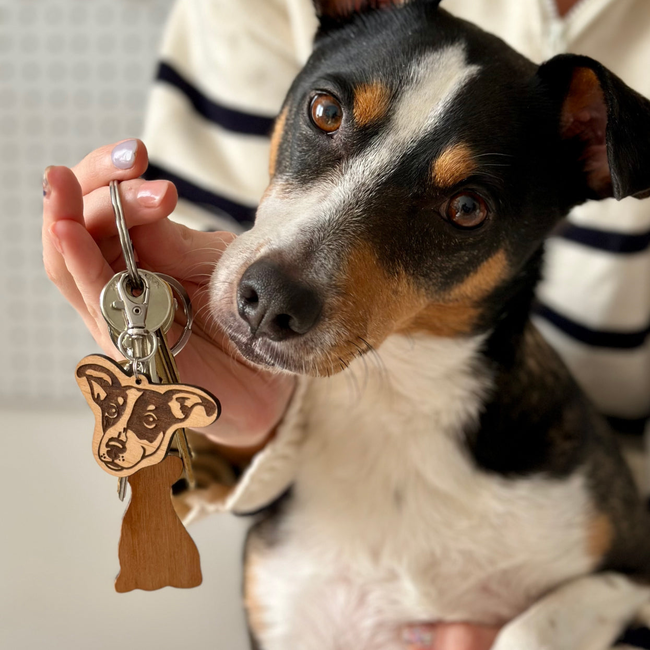 Custom Pet Portrait Keychain-gallery-46746288980290